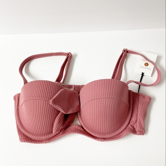 Shade & Shore Other - NEW Shade & Shore Mauve Bikini Vacay Swim Top 34B